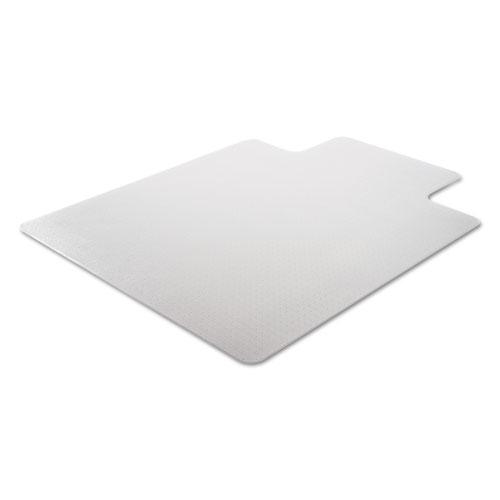Moderate Use Studded Chair Mat for Low Pile Carpet, 45 x 53, Wide Lipped, Clear. Picture 2