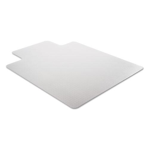 Moderate Use Studded Chair Mat for Low Pile Carpet, 45 x 53, Wide Lipped, Clear. Picture 8