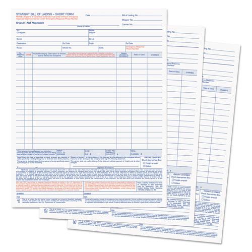 Bill of Lading, Three-Part Carbonless, 8.5 x 11, 50 Forms Total. Picture 2