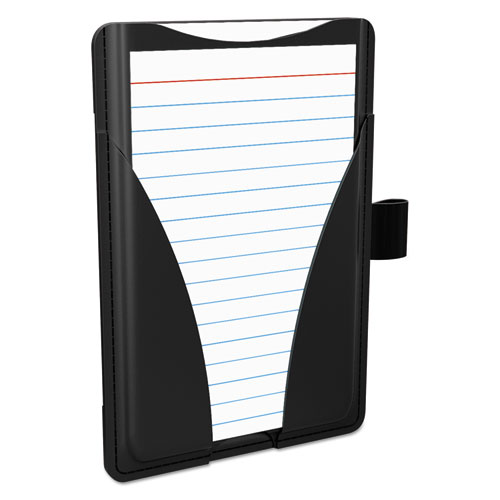At Hand Note Card Case, Holds 25 3 x 5 Cards, 5.5 x 3.75 x 5.33, Poly, Black. Picture 1