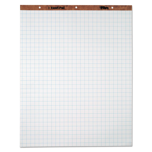 Easel Pads, Quadrille Rule (1 sq/in), 27 x 34, White, 50 Sheets, 4/Carton. Picture 1