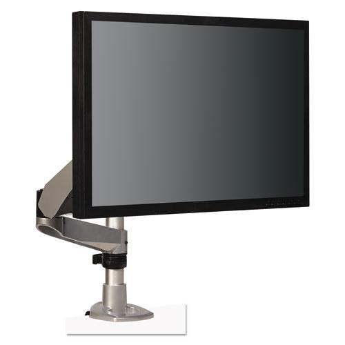 Dual-Swivel Monitor Arm, 360 Degree Rotation, +15 Degree/-90 Degree Tilt, 180 Degree Pan, Black/Gray, Supports 30 lbs. Picture 4