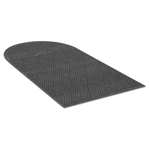 EcoGuard Diamond Floor Mat, Single Fan, 36 x 72, Charcoal. Picture 6