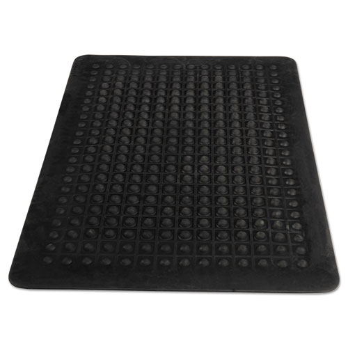 Flex Step Rubber Anti-Fatigue Mat, Polypropylene, 36 x 60, Black. Picture 7
