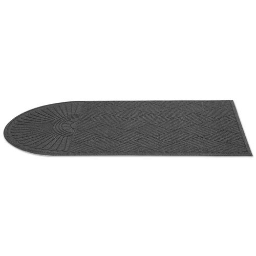 EcoGuard Diamond Floor Mat, Single Fan, 36 x 72, Charcoal. Picture 8