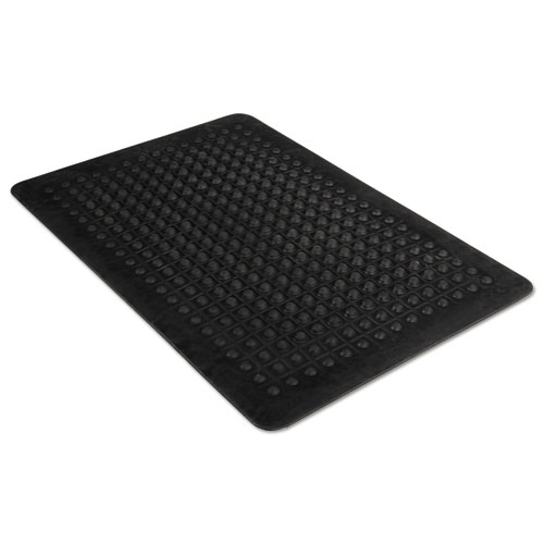Flex Step Rubber Anti-Fatigue Mat, Polypropylene, 36 x 60, Black. Picture 1