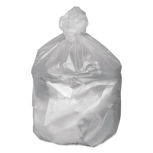 Waste Can Liners, 33 gal, 9 mic, 33" x 39", Natural, 25 Bags/Roll, 20 Rolls/Carton. Picture 2