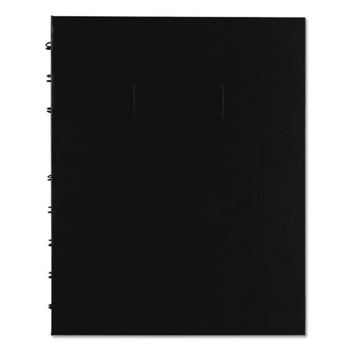 NotePro Quad Notebook, Data/Lab-Record Format with Narrow and Quadrille Rule Sections, Black Cover, (96) 9.25 x 7.25 Sheets. The main picture.