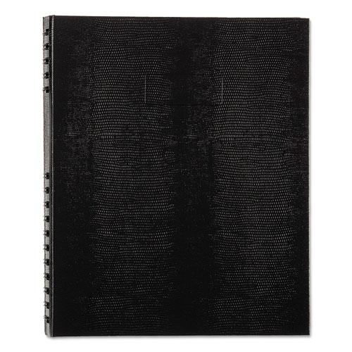 NotePro Notebook, 1 Subject, Medium/College Rule, Black Cover, 11 x 8.5, 150 Sheets. The main picture.