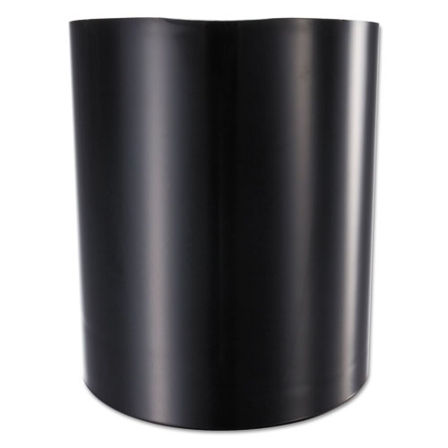 Recycled Big Pencil Cup, Plastic, 4.25 x 4.5 x 5.75, Black. Picture 3