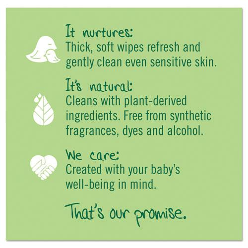Free and Clear Baby Wipes, 7 x 7, Unscented, White, 64/Flip Top Pack, 12 Packs/Carton. Picture 8