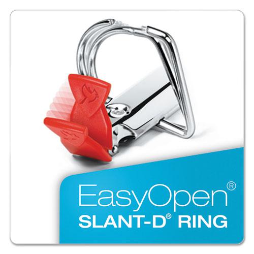 FreeStand Easy Open Locking Slant-D Ring Binder, 3 Rings, 1" Capacity, 11 x 8.5, White. Picture 6