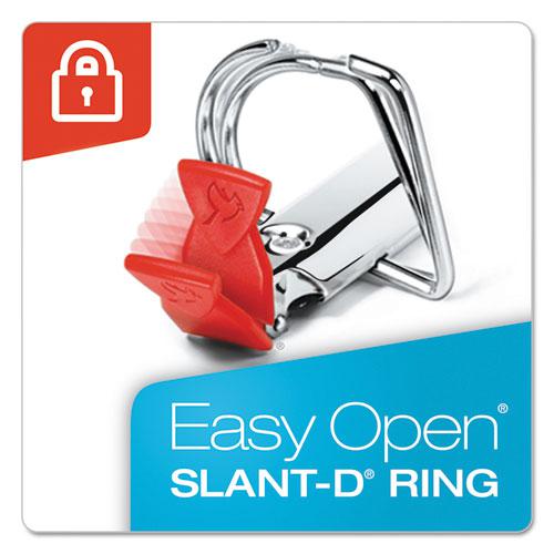Premier Easy Open ClearVue Locking Slant-D Ring Binder, 3 Rings, 1.5" Capacity, 11 x 8.5, Black. Picture 5