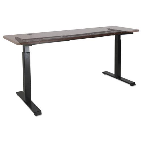 AdaptivErgo Sit-Stand Two-Stage Electric Height-Adjustable Table Base, 48.06" x 24.35" x 27.5" to 47.2", Black. Picture 1