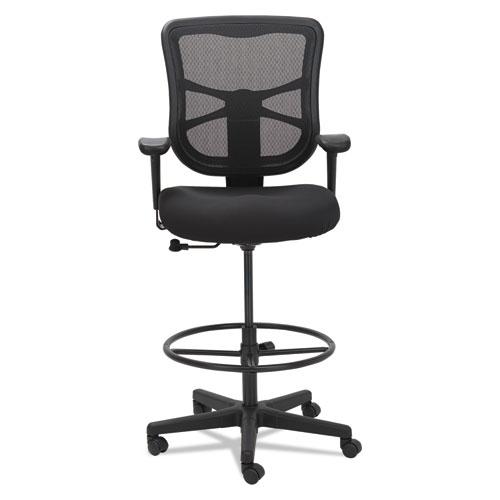 Alera Elusion Series Mesh Stool, Supports Up to 275 lb, 22.6" to 31.6" Seat Height, Black. Picture 2