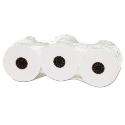 Impact and Inkjet Print Bond Paper Rolls, 0.5" Core, 2.25" x 150 ft, White, 3/Pack. Picture 3
