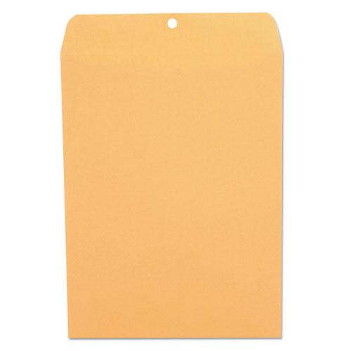 Kraft Clasp Envelope, #90, Square Flap, Clasp/Gummed Closure, 9 x 12, Brown Kraft, 100/Box. Picture 2