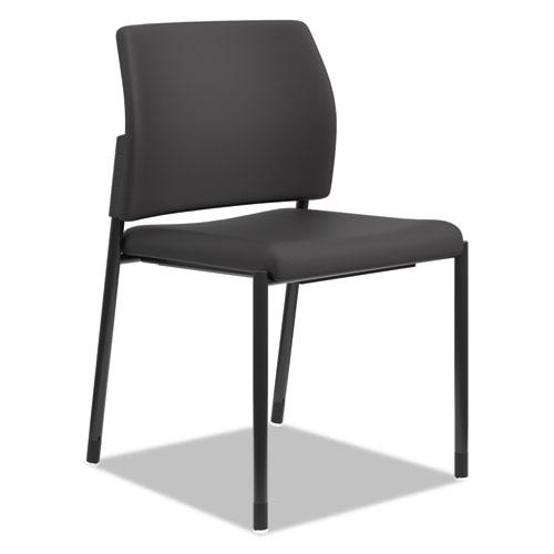 Accommodate Series Guest Chair, 23.25" x 22.25" x 32", Black Seat, Black Back, Black Base, 2/Carton. Picture 1