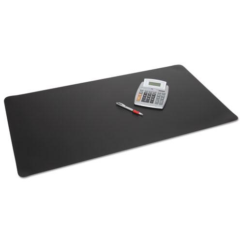 Rhinolin II Desk Pad with Antimicrobial Protection, 24 x 17, Black. Picture 1