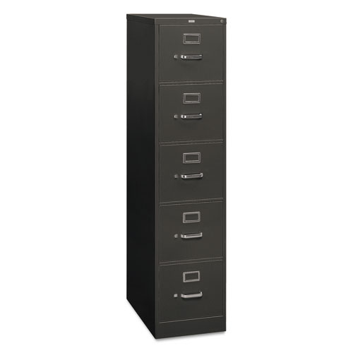 310 Series Vertical File, 5 Letter-Size File Drawers, Charcoal, 15" x 26.5" x 60". Picture 1