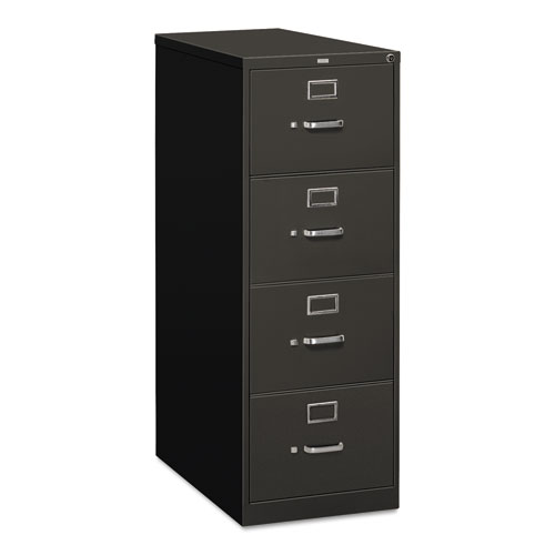 310 Series Vertical File, 4 Legal-Size File Drawers, Charcoal, 18.25" x 26.5" x 52". Picture 1