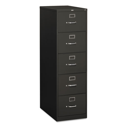 310 Series Vertical File, 5 Legal-Size File Drawers, Charcoal, 18.25" x 26.5" x 60". Picture 1