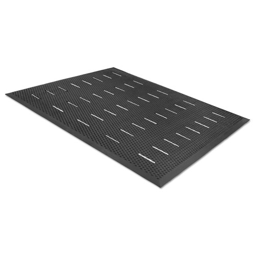 Free Flow Comfort Utility Floor Mat, 36 x 48, Black. Picture 1
