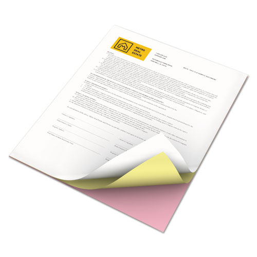 Vitality Multipurpose Carbonless 3-Part Paper, 8.5 x 11, Pink/Canary/White, 5,010/Carton. Picture 3
