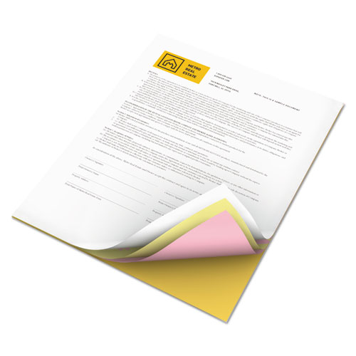 Vitality Multipurpose Carbonless 4-Part Paper, 8.5 x 11, Goldenrod/Pink/Canary/White, 5,000/Carton. Picture 3