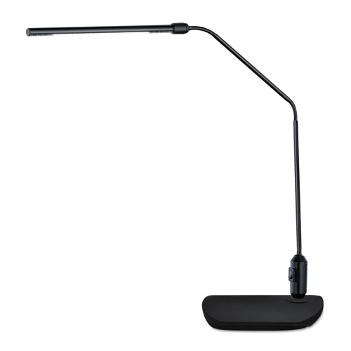 LED Desk Lamp With Interchangeable Base Or Clamp, 5.13w x 21.75d x 21.75h, Black. Picture 3