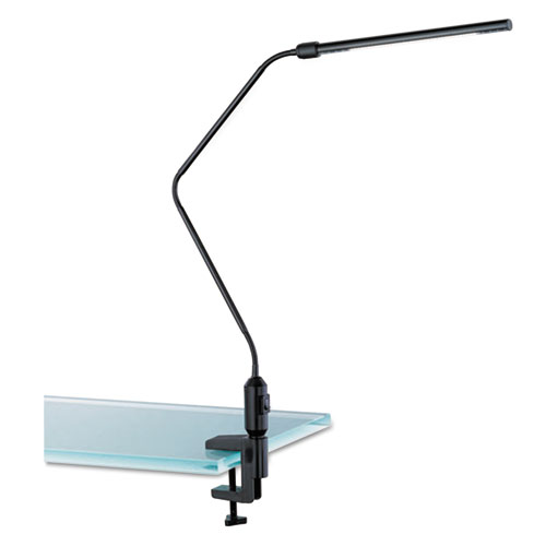 LED Desk Lamp With Interchangeable Base Or Clamp, 5.13w x 21.75d x 21.75h, Black. Picture 2