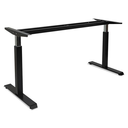 AdaptivErgo Pneumatic Height-Adjustable Table Base, 26.18" to 39.57", Black. Picture 3