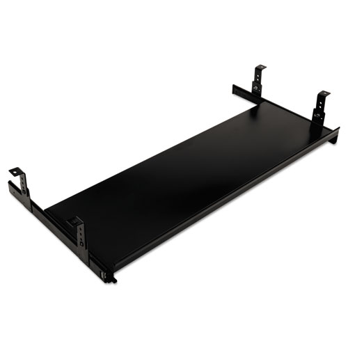 Oversized Keyboard Platform/Mouse Tray, 30w x 10d, Black. Picture 1