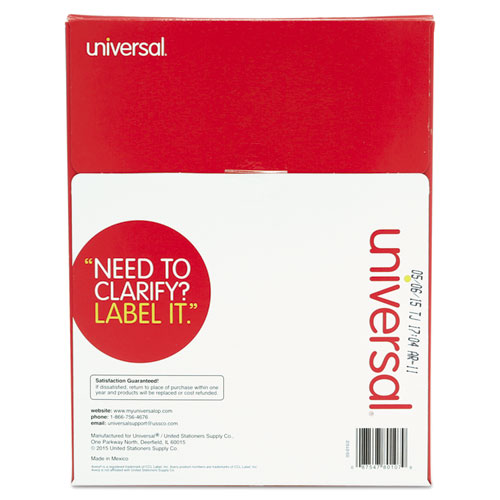White Labels, Inkjet/Laser Printers, 2 x 4, White, 10/Sheet, 100 Sheets/Box. Picture 2