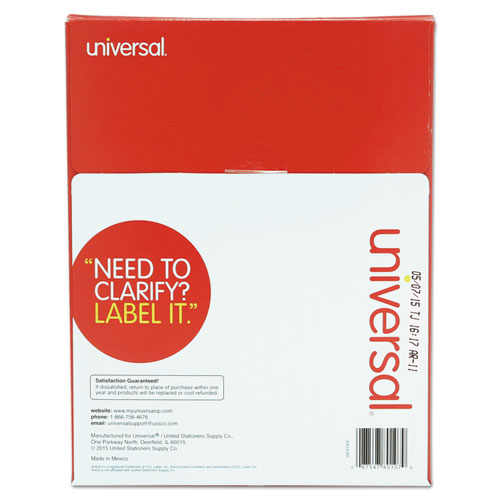 White Labels, Inkjet/Laser Printers, 3.33 x 4, White, 6/Sheet, 100 Sheets/Box. Picture 2