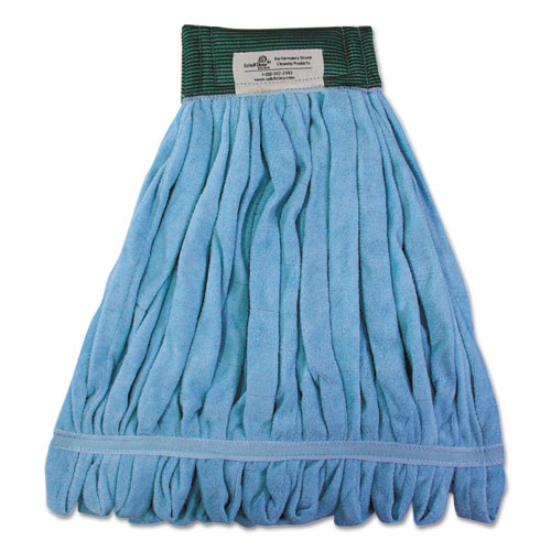 Microfiber Looped-End Wet Mop Heads, Large, Blue, 12/Carton. Picture 1