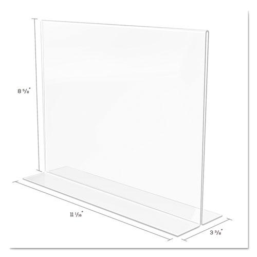 Classic Image Double-Sided Sign Holder, 11 x 8.5 Insert, Clear. Picture 5