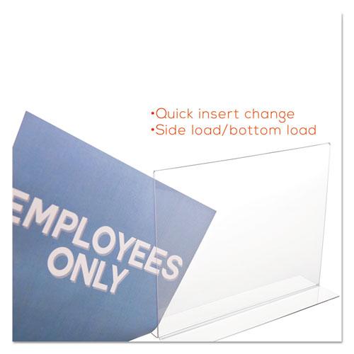 Classic Image Double-Sided Sign Holder, 11 x 8.5 Insert, Clear. Picture 9