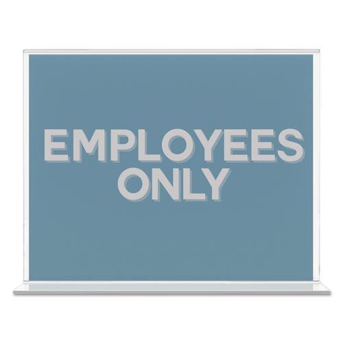 Classic Image Double-Sided Sign Holder, 11 x 8.5 Insert, Clear. Picture 4