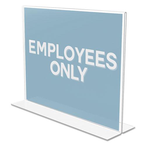 Classic Image Double-Sided Sign Holder, 11 x 8.5 Insert, Clear. Picture 2