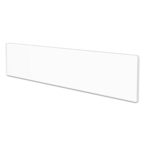 Superior Image Cubicle Nameplate Sign Holder, 8.5 x 2 Insert, Clear. Picture 7