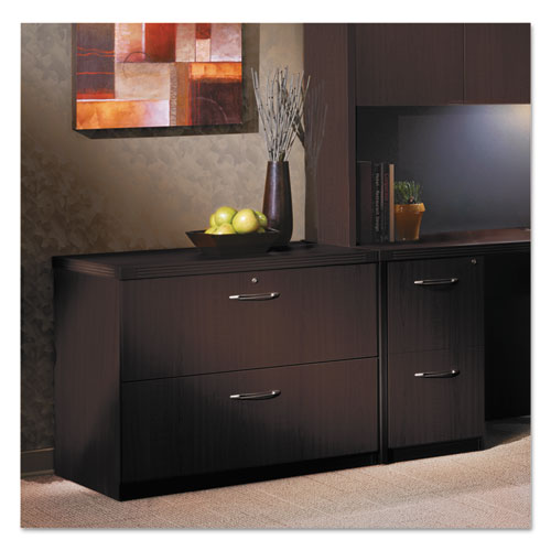 Aberdeen Series Freestanding Lateral File, 36w x 24d x 29½h, Mocha. Picture 6