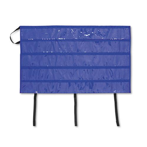 Border Storage Pocket Chart, Blue/Clear, 41" x 24.5". Picture 2