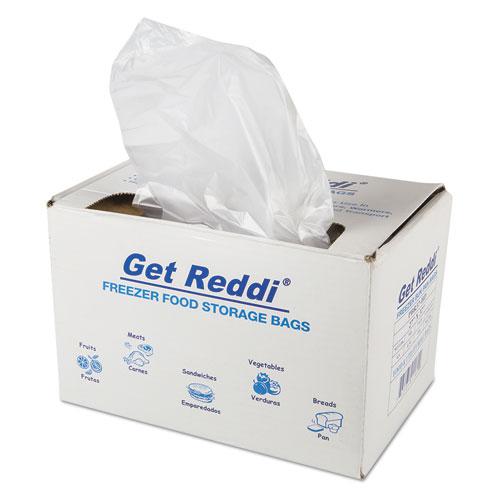Get Reddi Freezer Food Storage Bags, 0.5 mil, 27" x 37", Natural, 200/Carton. Picture 1