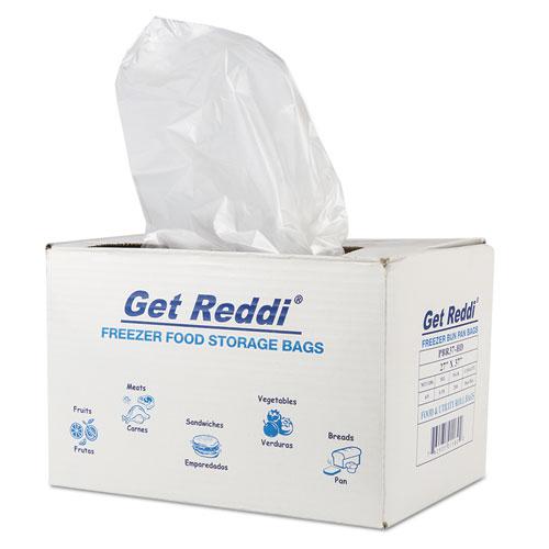 Get Reddi Freezer Food Storage Bags, 0.5 mil, 27" x 37", Natural, 200/Carton. Picture 2
