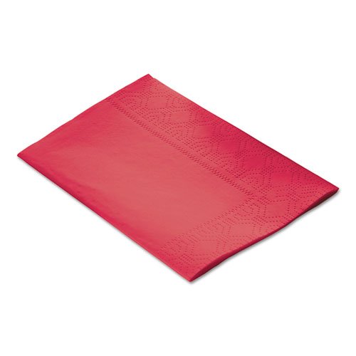 Dinner Napkins, 2-Ply, 15 x 17, Red, 1000/Carton. Picture 2