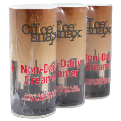 Reclosable Powdered Non-Dairy Creamer, 12 oz Canister, 3/Pack. Picture 1