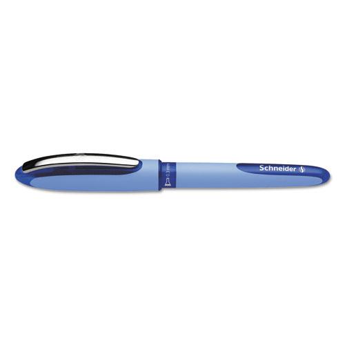 One Hybrid Gel Pen, Stick, Extra-Fine 0.3 mm, Blue Ink, Blue Barrel, 10/Box. Picture 1