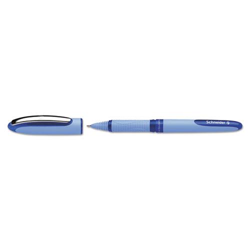 One Hybrid Gel Pen, Stick, Extra-Fine 0.3 mm, Blue Ink, Blue Barrel, 10/Box. Picture 3