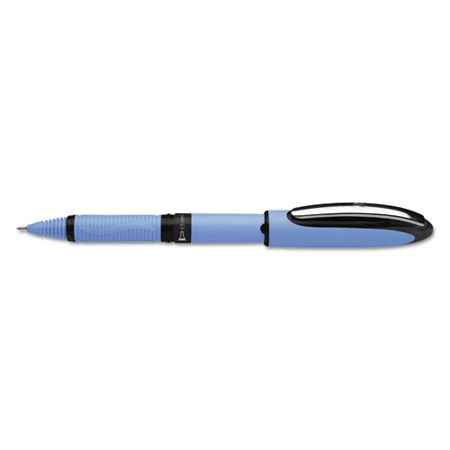 One Hybrid Gel Pen, Stick, Fine 0.5 mm, Black Ink, Blue Barrel, 10/Box. Picture 4